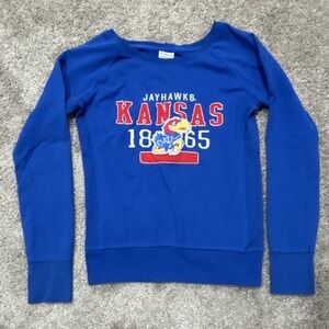 Camp David Kansas Jayhawks KU 1865 Blue Crewneck Sweatshirt Size M‎